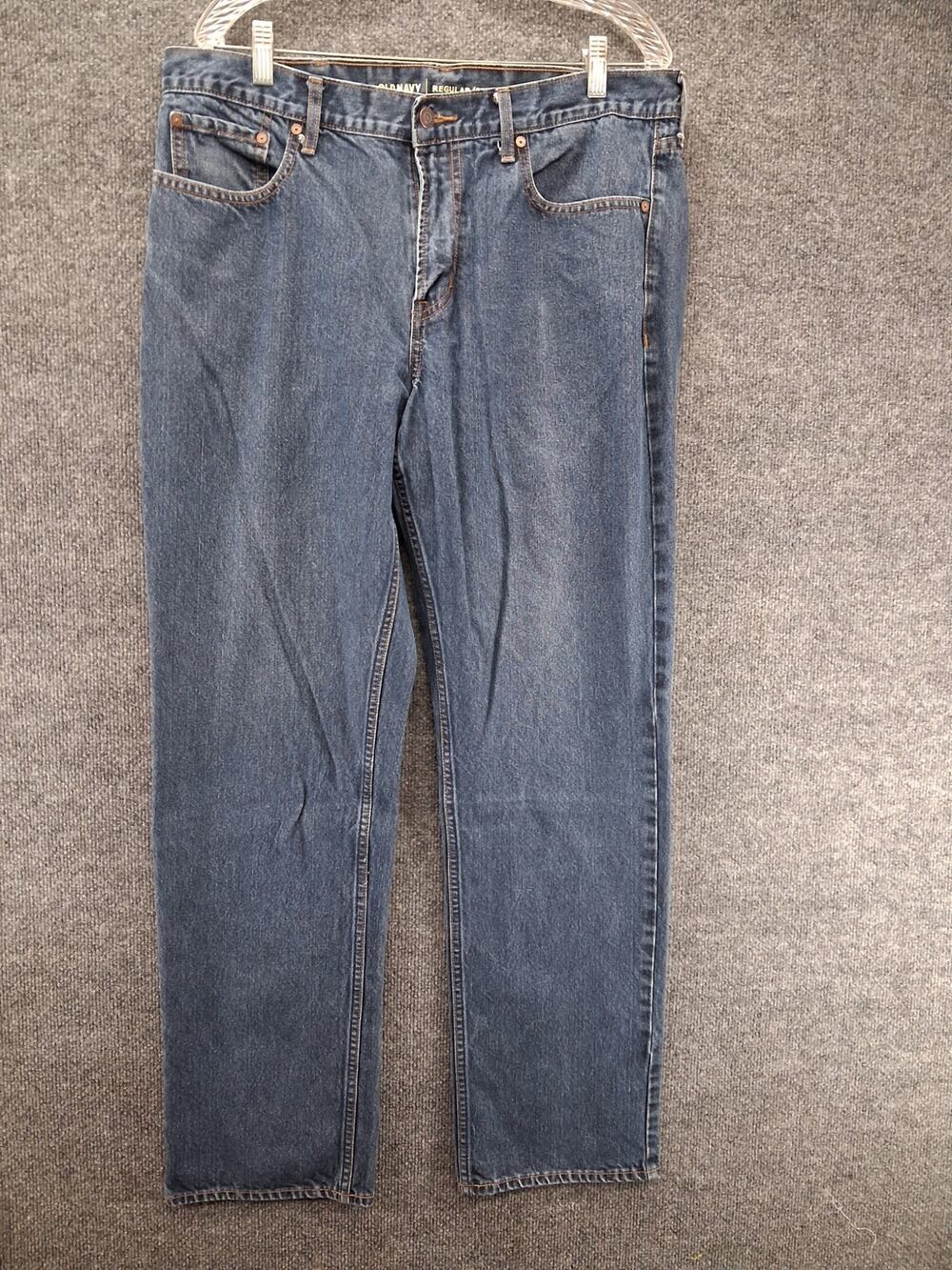 Old Navy Jeans Mens 36x34 Regular Straight Leg Denim Blue